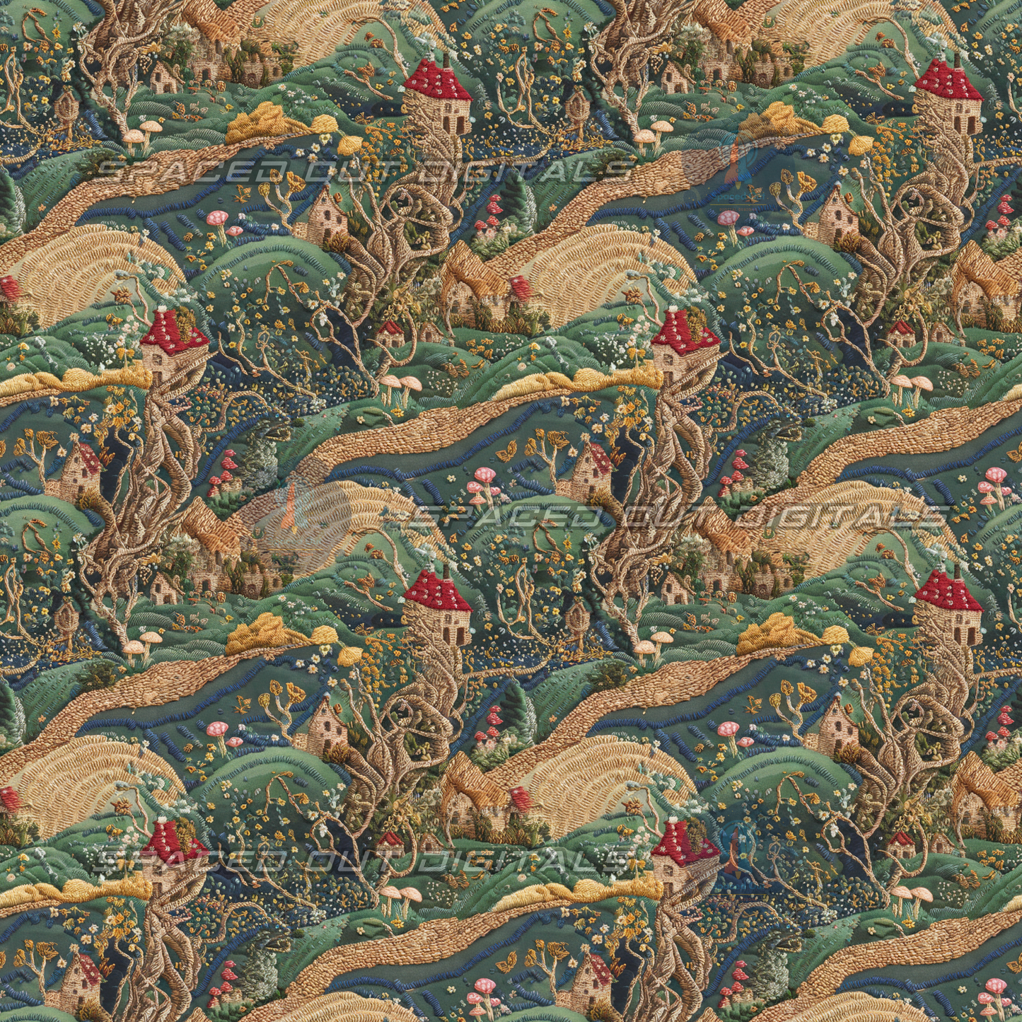 Fantasy Scenery Embroidery