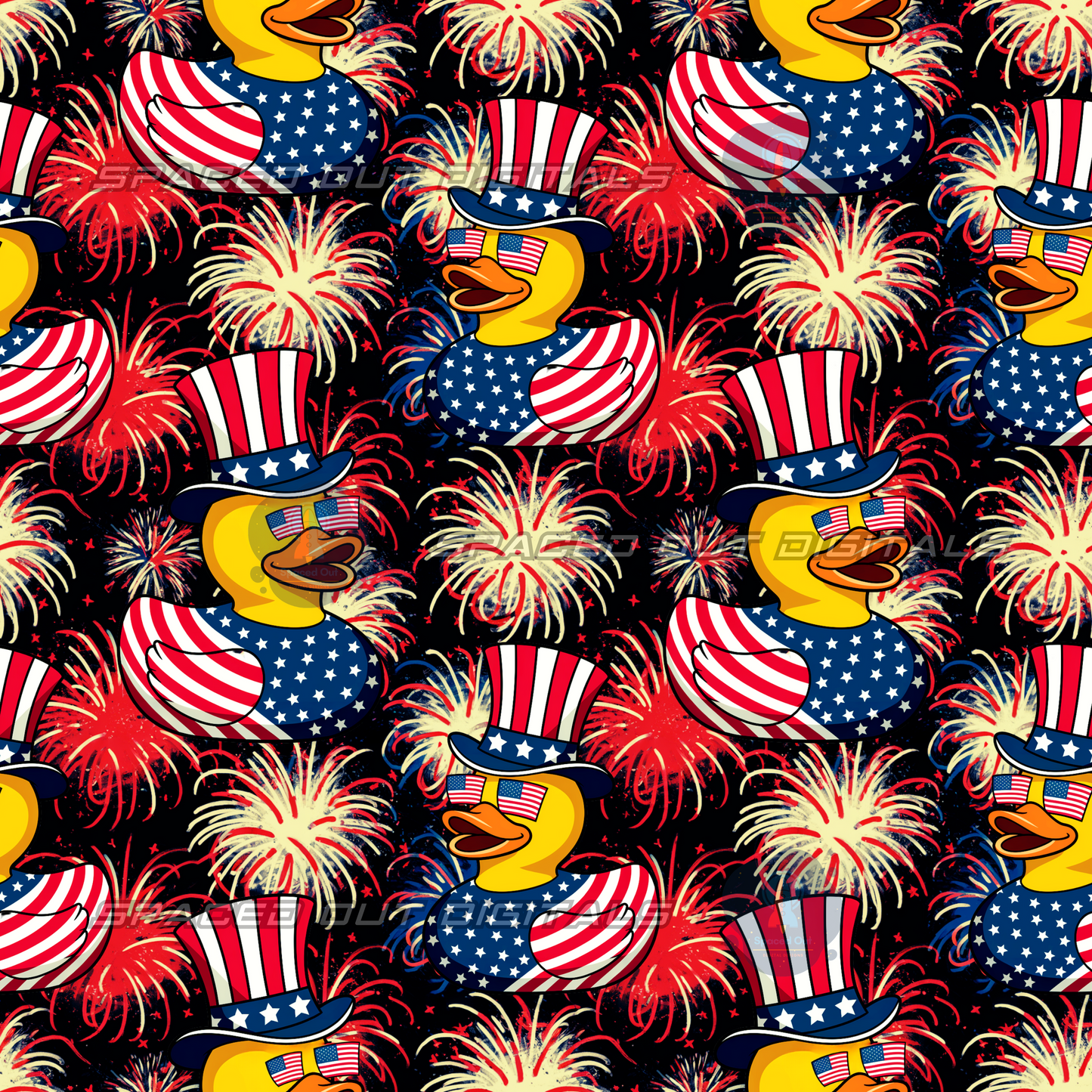 Fourth Of July Rubber Ducks