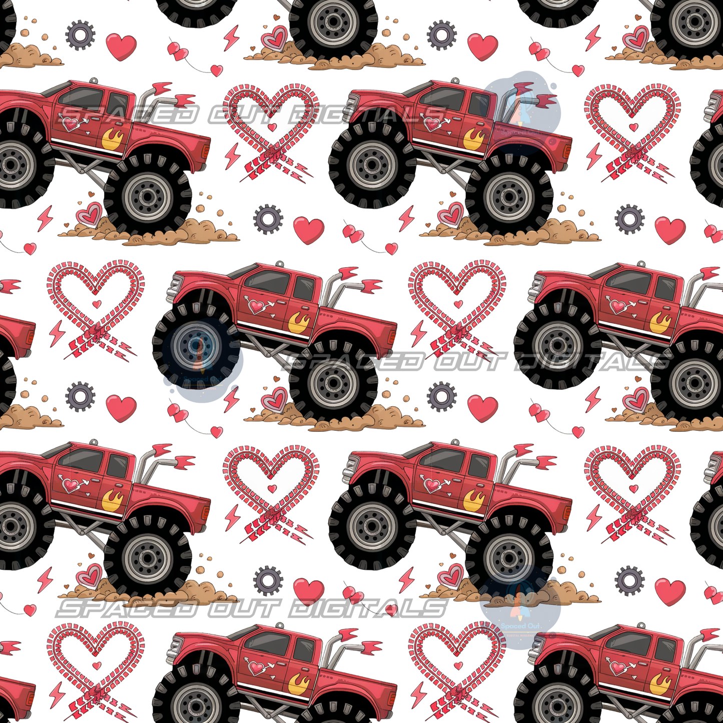 Valentines Monster Trucks