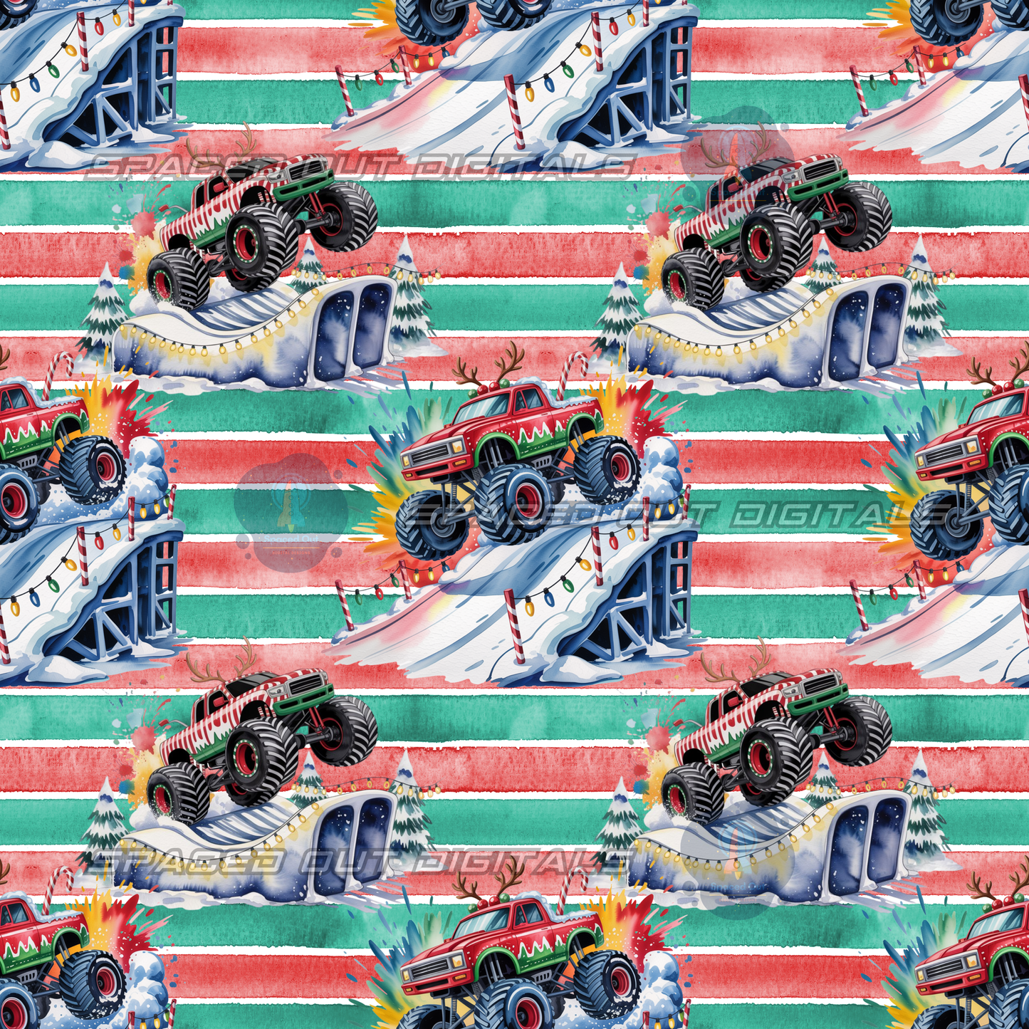 Christmas Monster Trucks