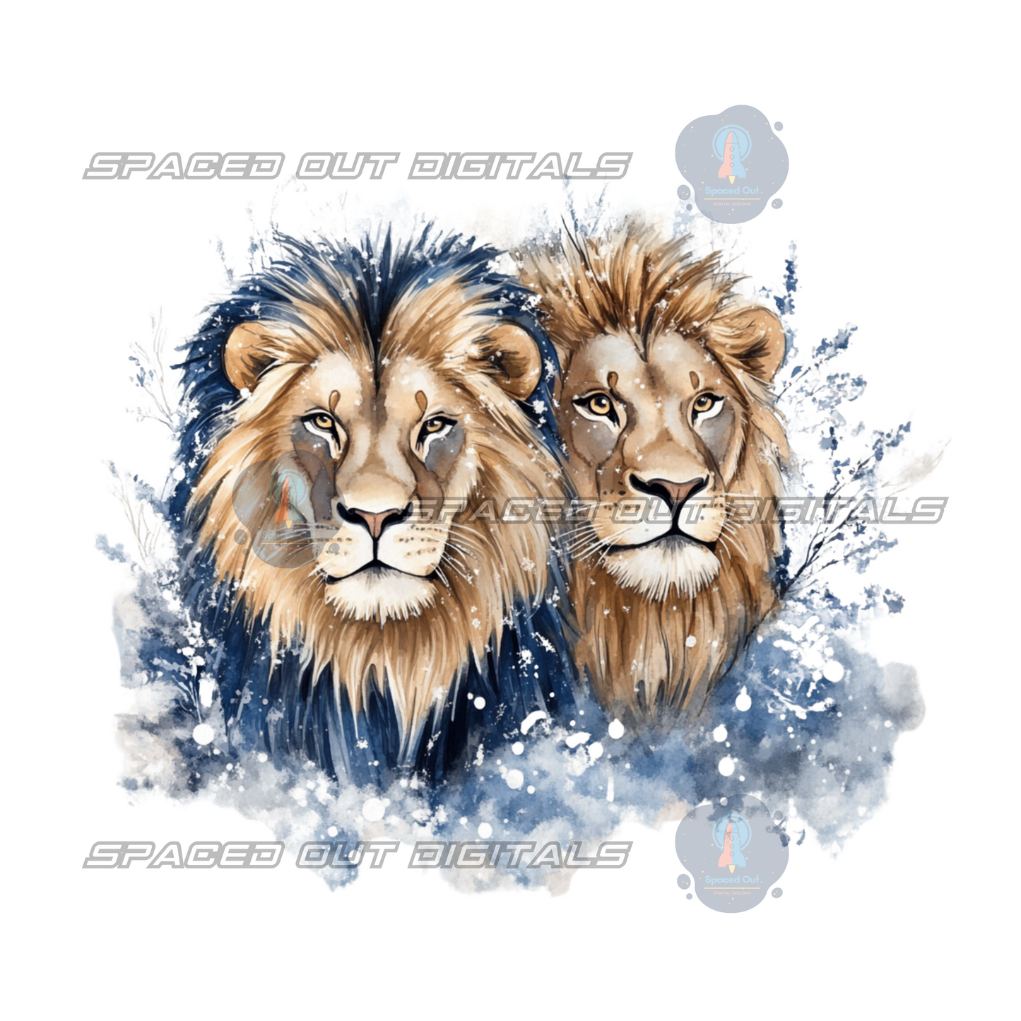 Winter Lions PNG