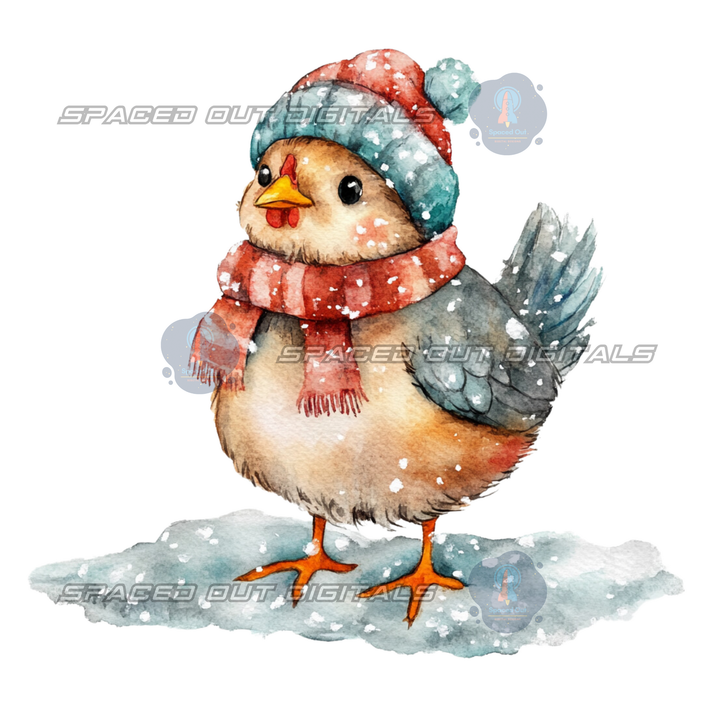 Winter Chicken PNG