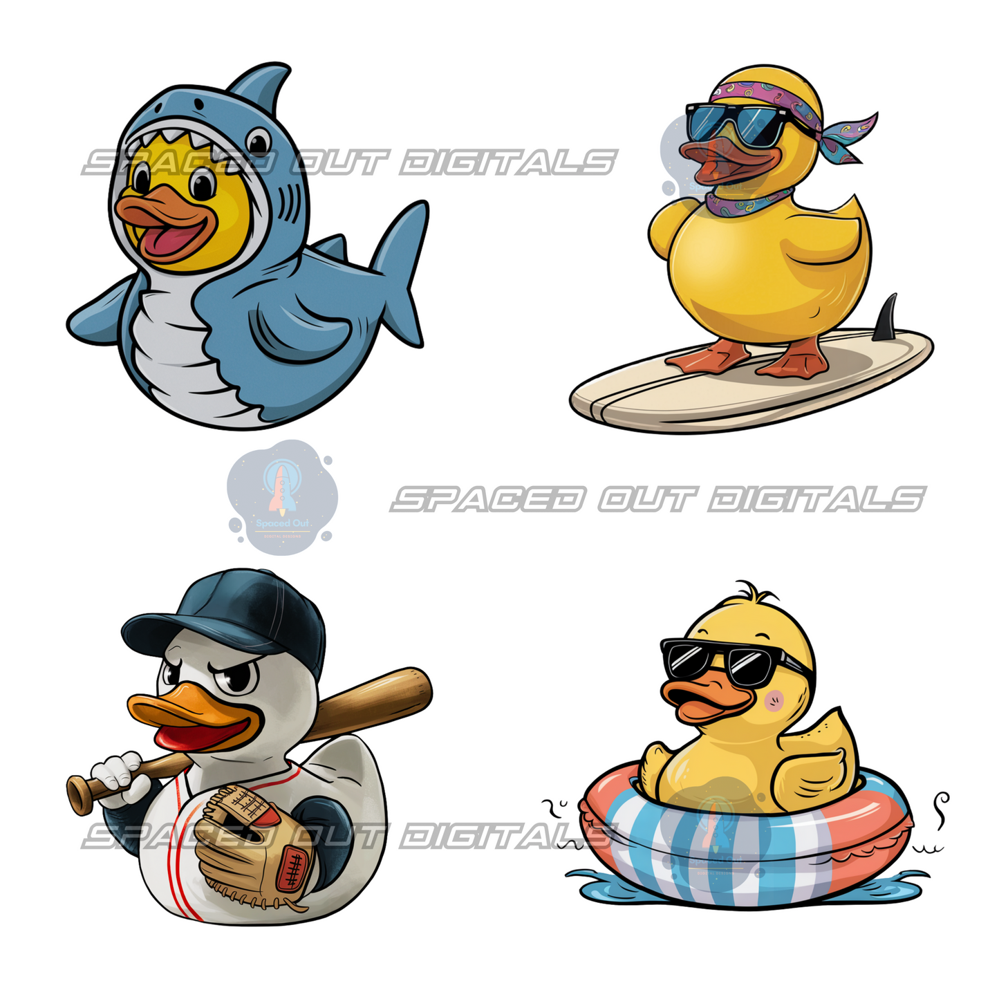 Summer Ducks PNG Bundle