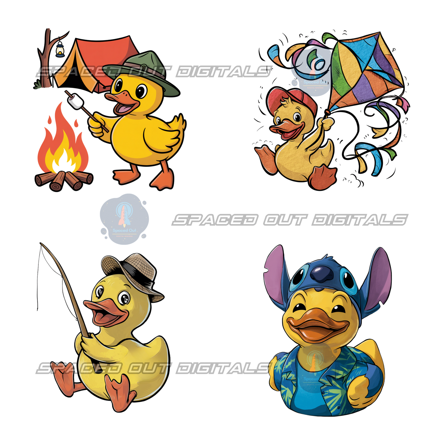 Summer Ducks PNG Bundle