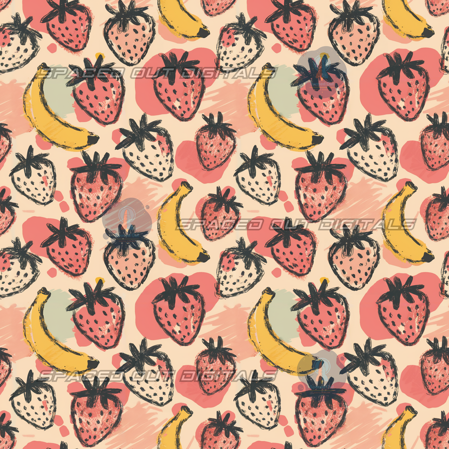Sketchy Strawberries and Bananas