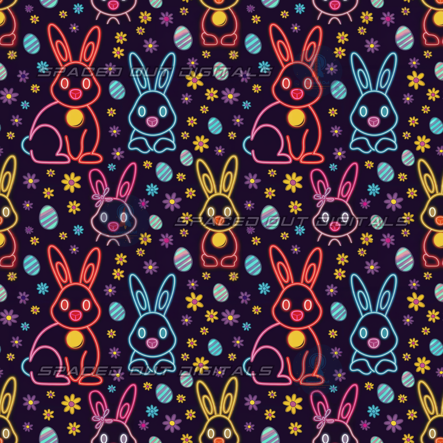 Neon Easter Bunnies