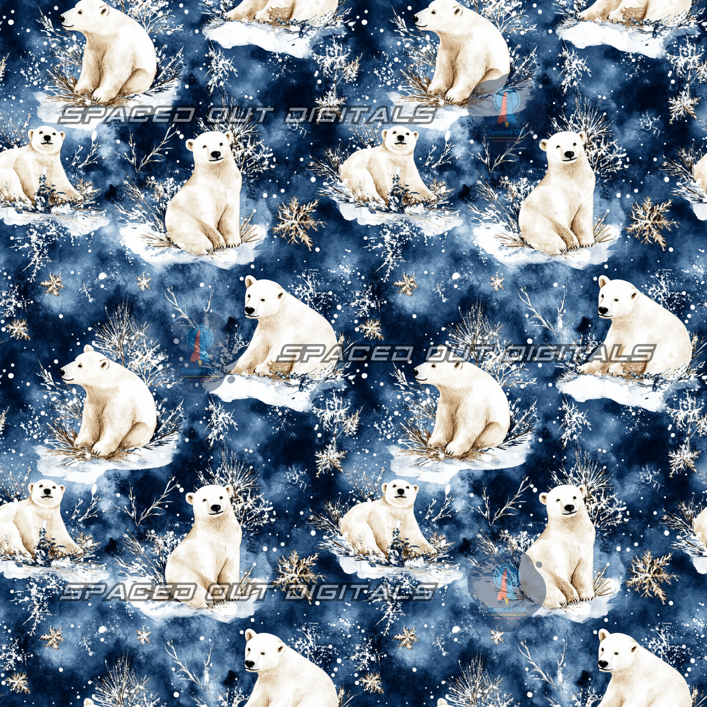 Winter Polar Bears