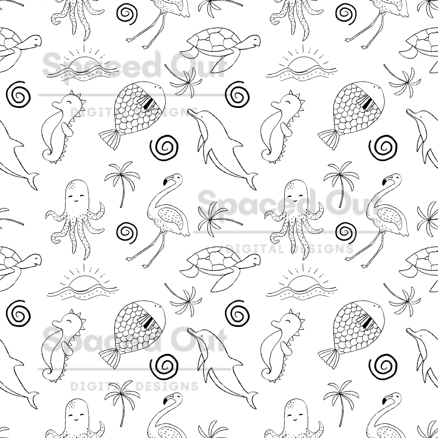 Sea Animals ColorMe