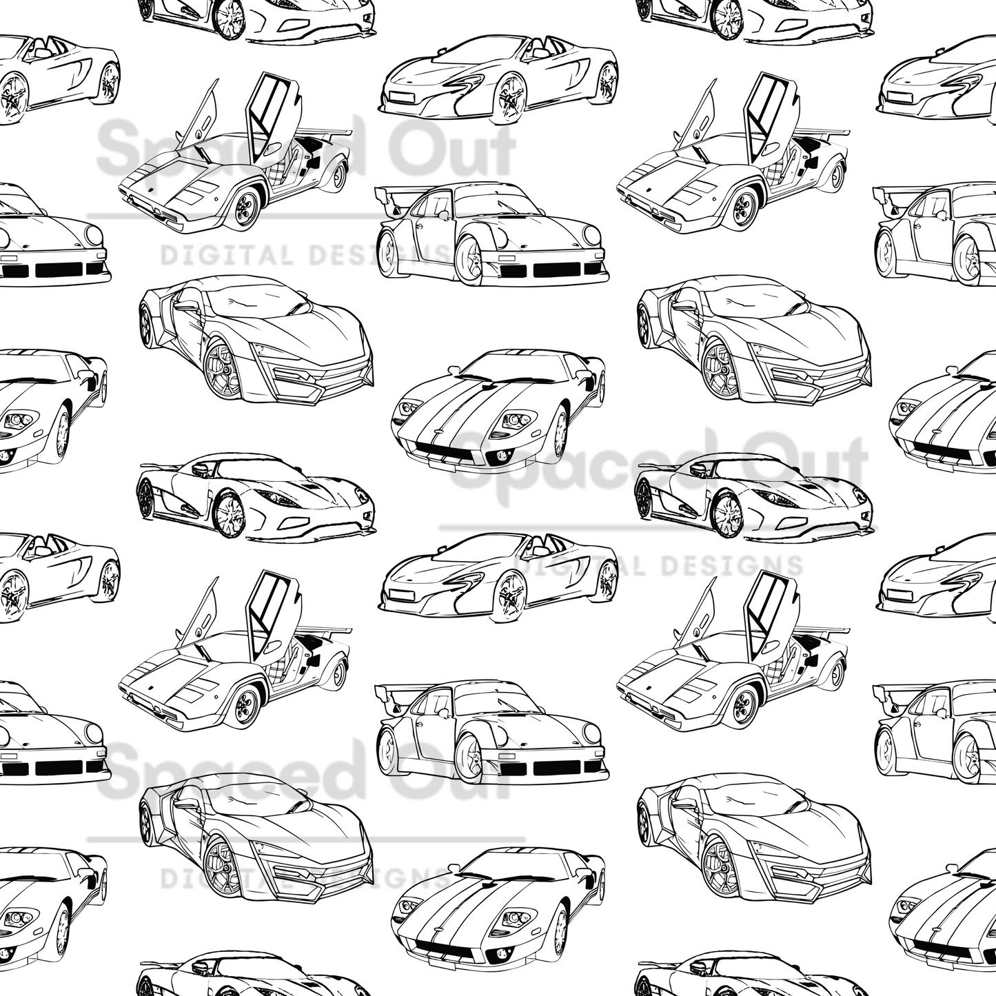Super Cars ColorMe