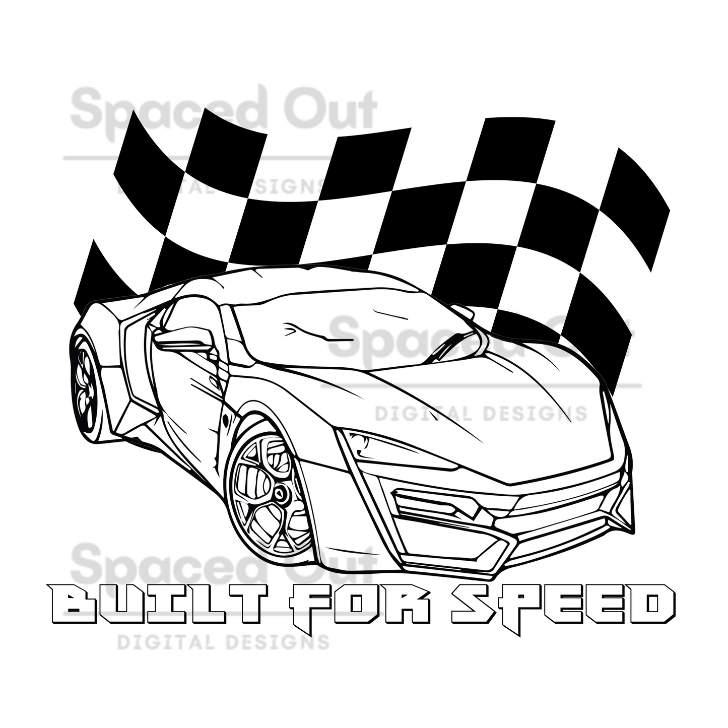 Built For Speed ColorMe PNG