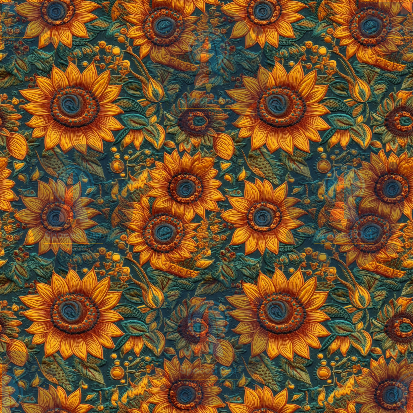 Sunflowers Embroidery