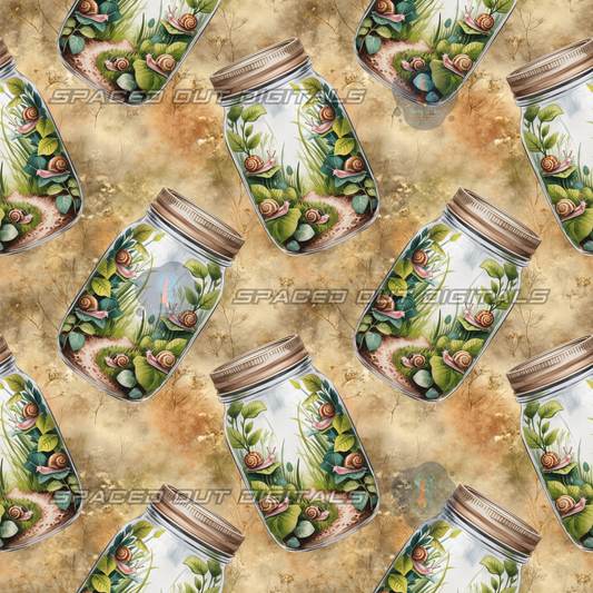 Snail Mason Jars