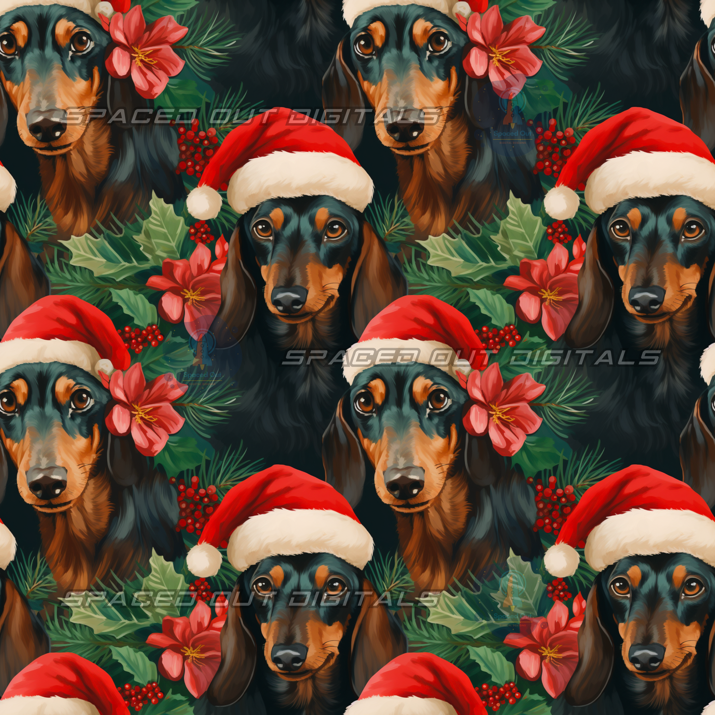 Dachshunds Christmas