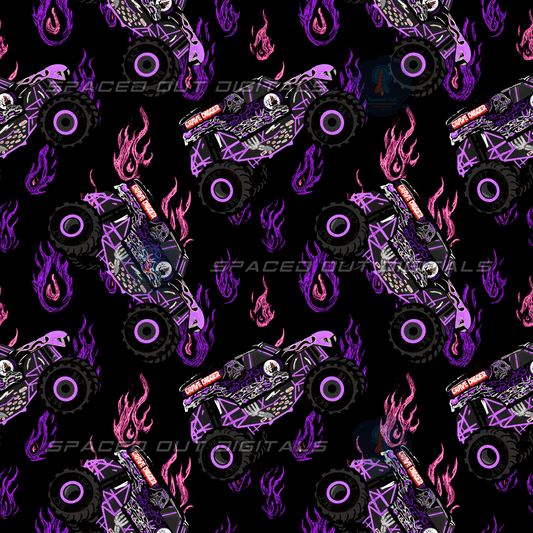 Pink Digger Truck