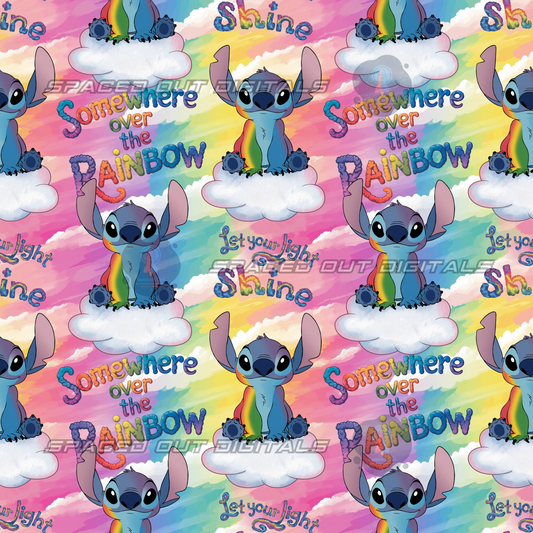 Blue Alien Rainbow