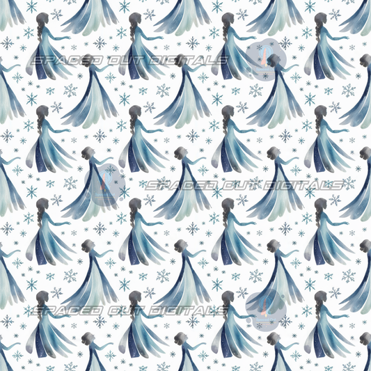 Frozen Princess Silhouette