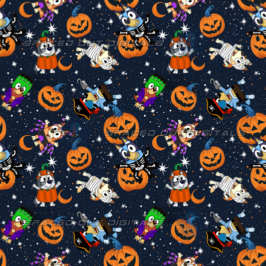 Blue Dog Halloween