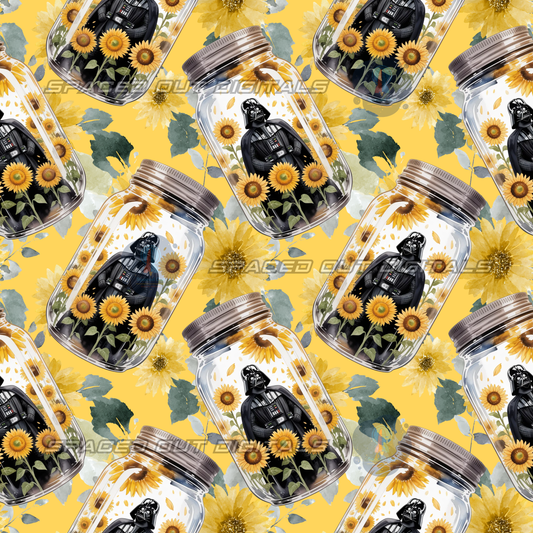 Sunflower Space War Jars