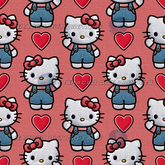 Kitty Embroidery