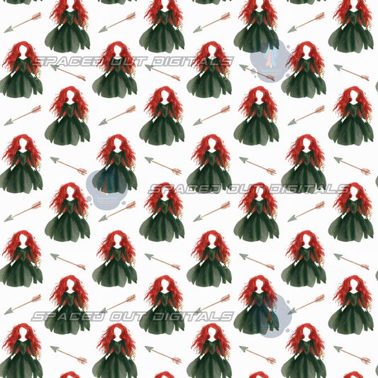 Brave Princess Silhouette