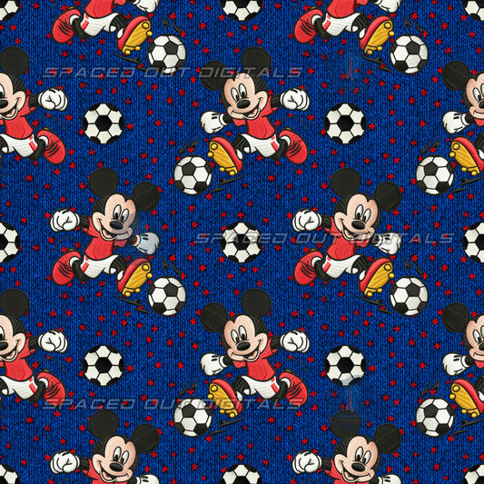 Embroidery Mouse Soccer