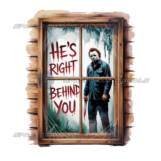 Hes Right Behind You PNG