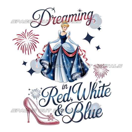 Dreaming In Red White and Blue PNG