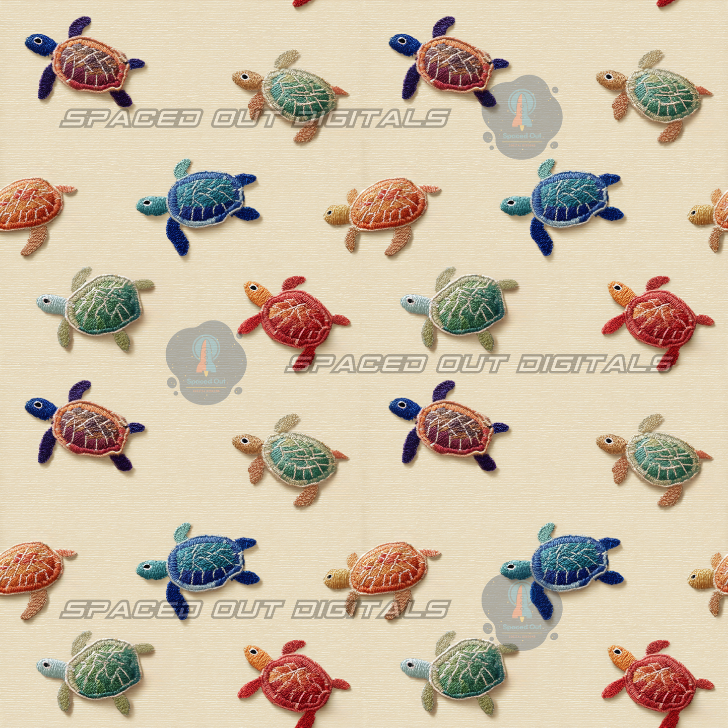 Embroidery Turtles