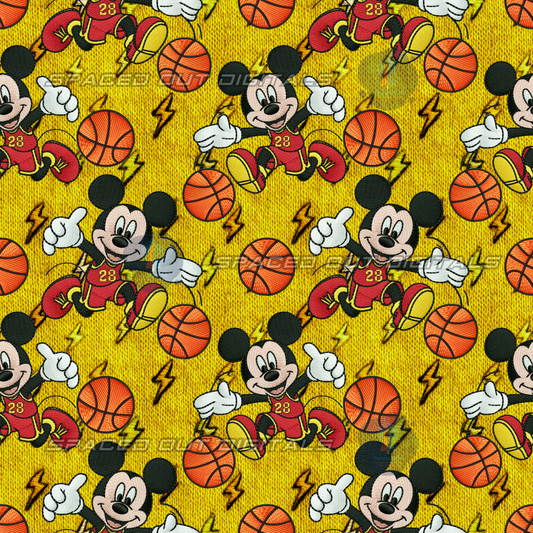 Embroidery Mouse Basketball