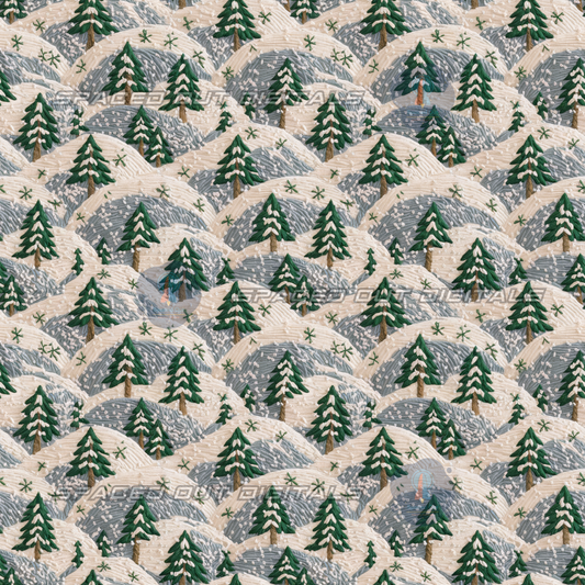 Snow Scenery Embroidery