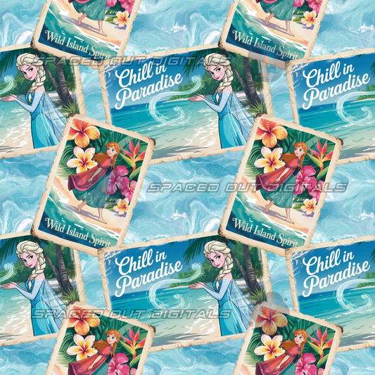 Ice Sisters Princess Postcards