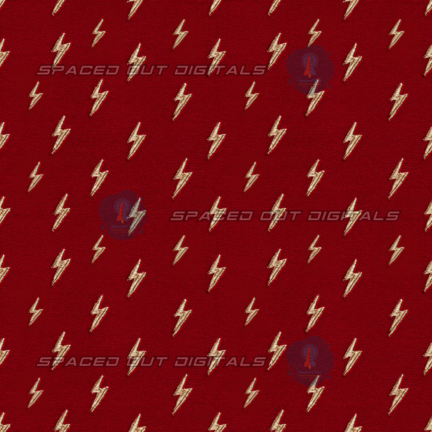 Embroidery Lightning Bolts