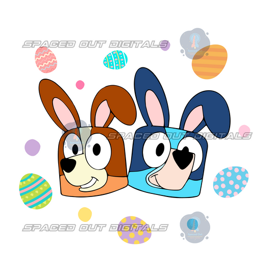 Blue Dog Easter PNG