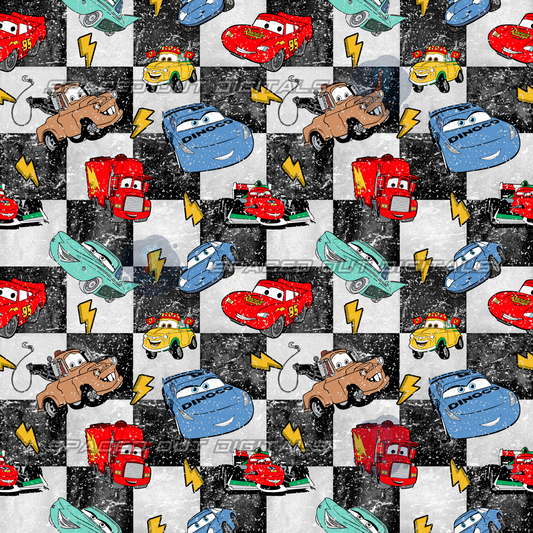 Cars Checkered
