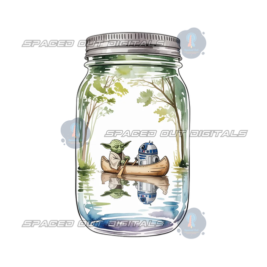 Canoe Space War Jar PNG