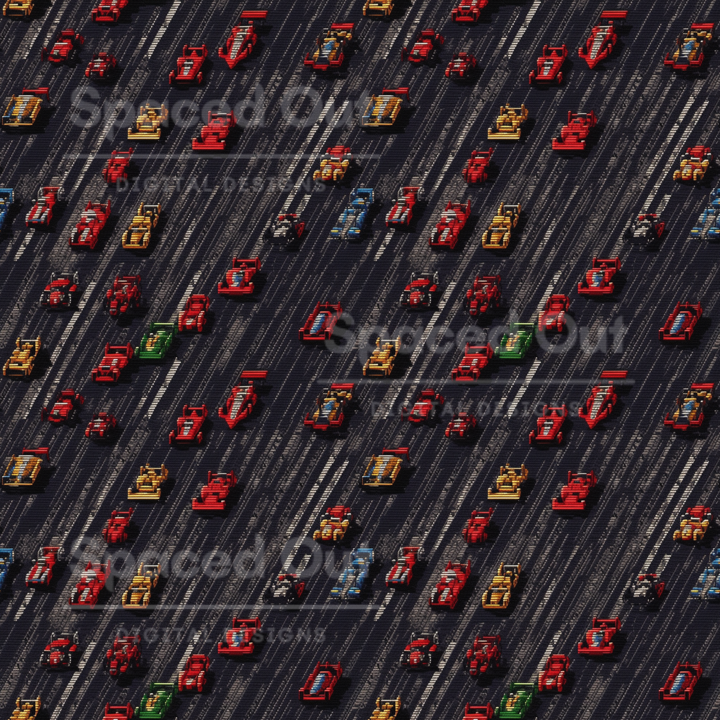 Embroidery Racecars