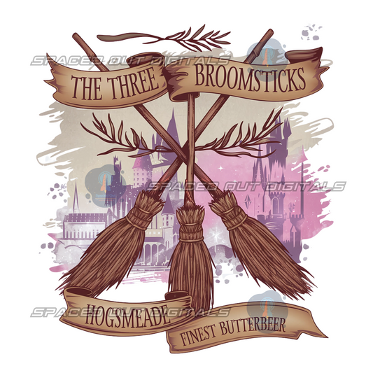 Three Broomsticks PNG