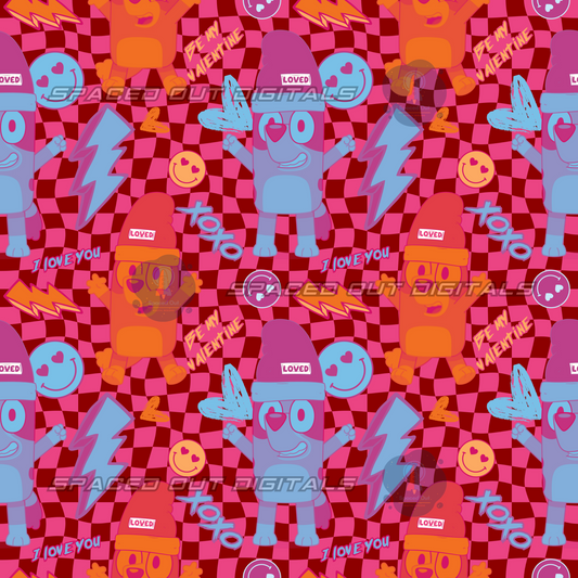 Pink Dog Valentines