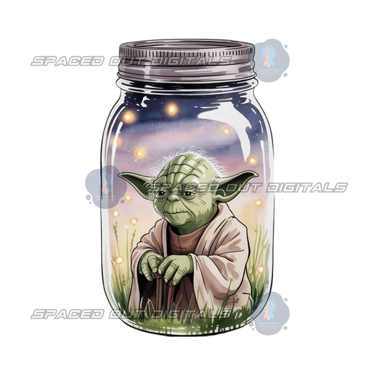 Fireflies Space War Jar PNG
