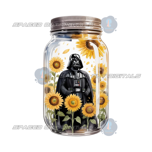 Sunflower Space War Jar PNG