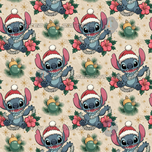 Blue Alien Christmas