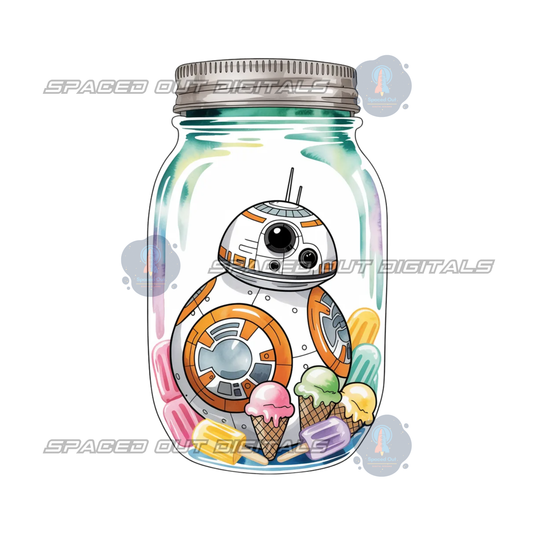 Ice Cream Space War Jar PNG