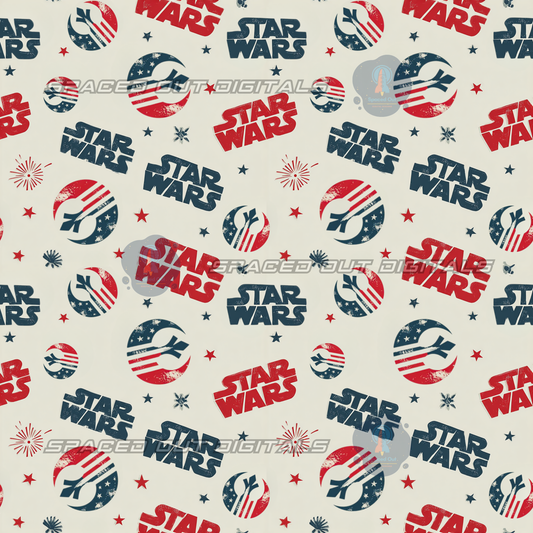 Patriotic Space War Logos