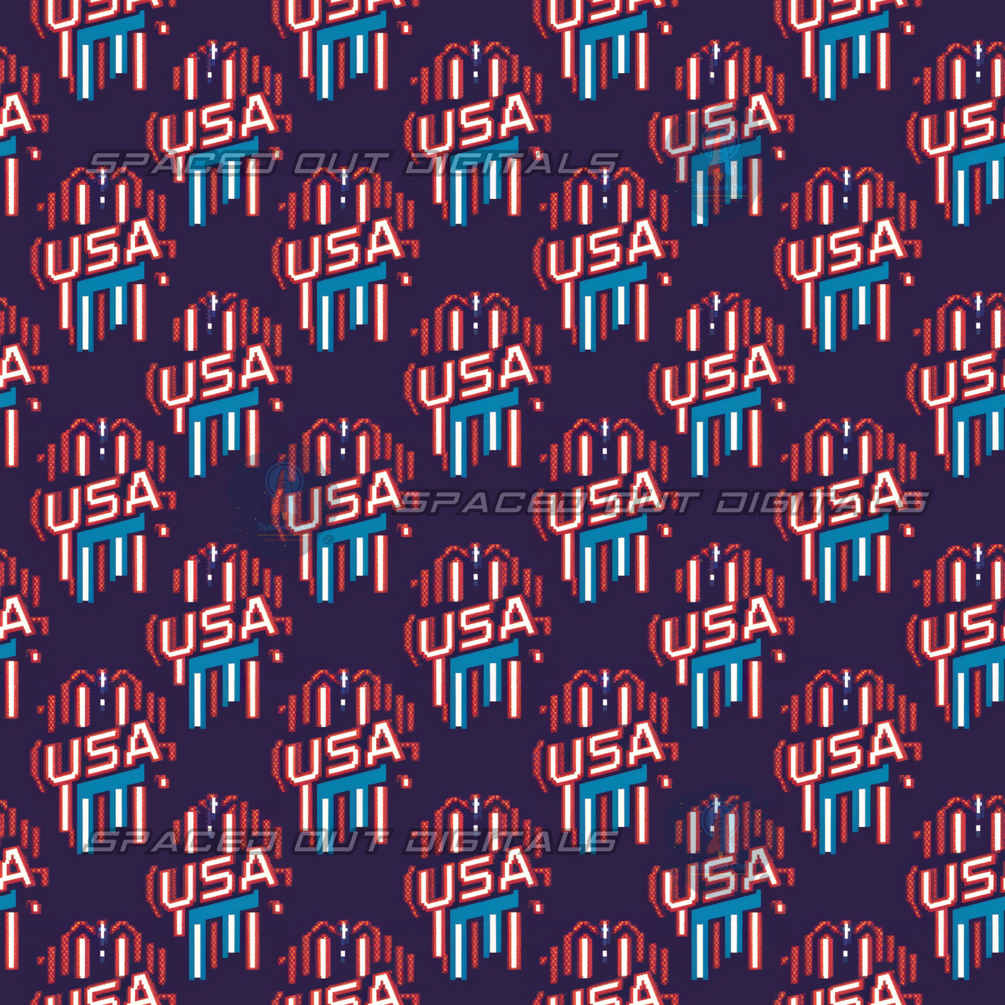 Retro Pixel USA