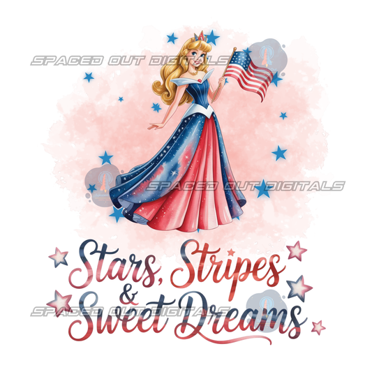 Stars Stripes and Sweet Dreams PNG