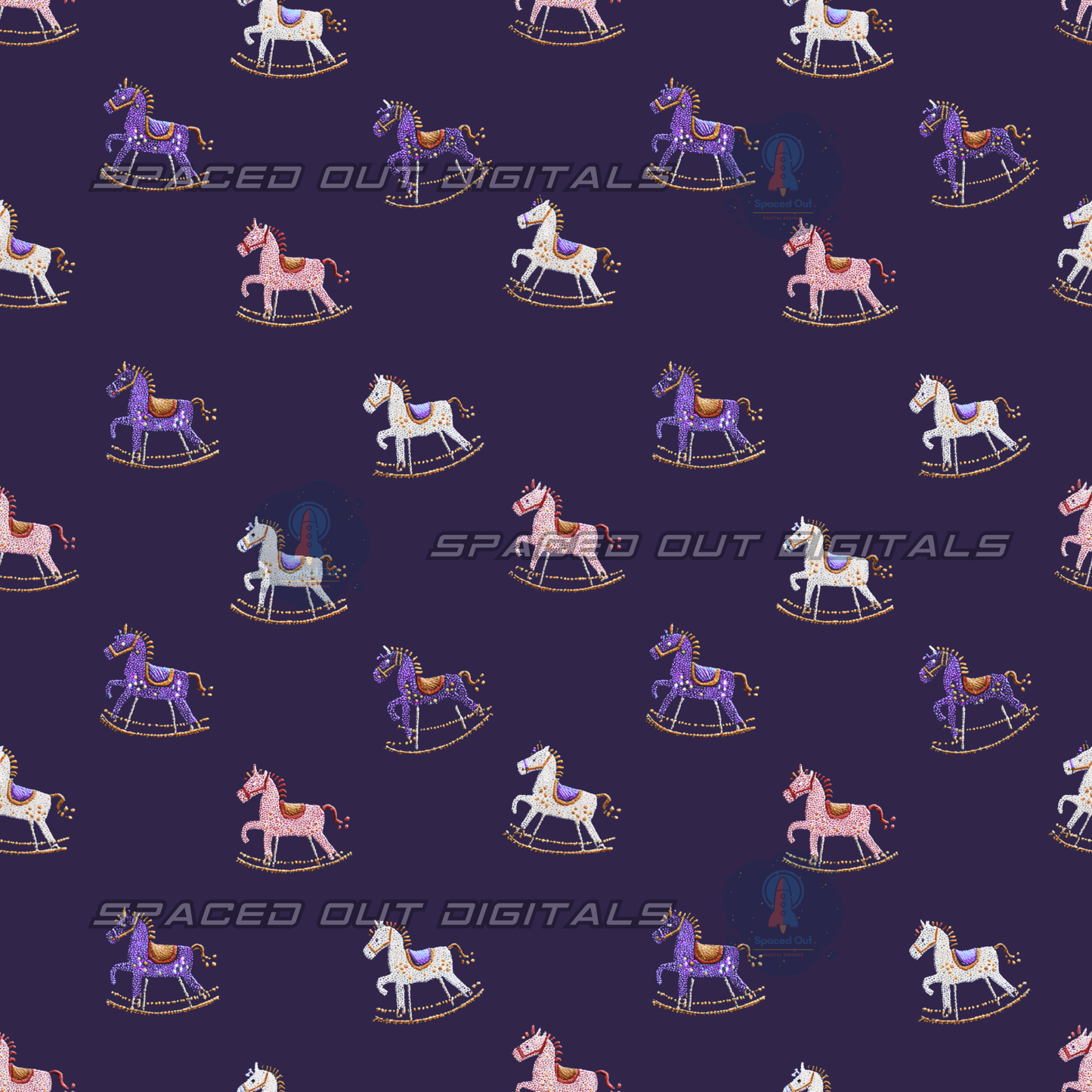 Embroidery Rocking Horses