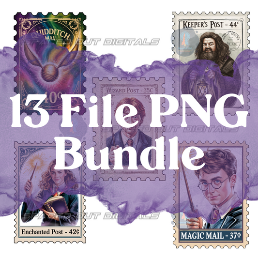 HP Stamps PNG Bundle