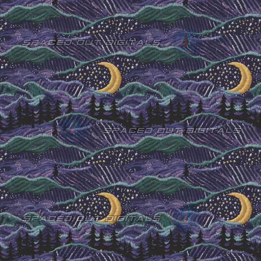 Night Scenery Embroidery