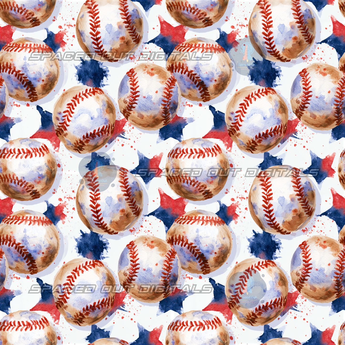 Patriotic Baseballs