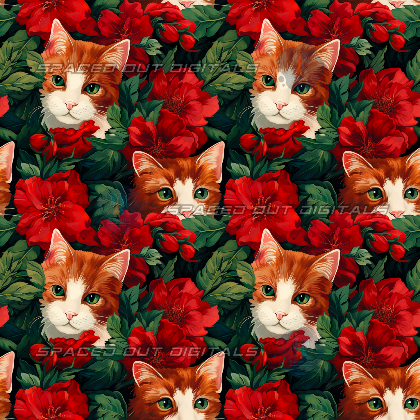 Orange Cats Christmas